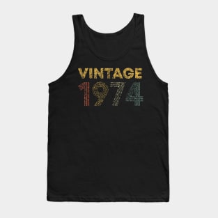 50th Birthday Vintage 1974 50 Years Old Tank Top